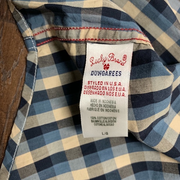 Lucky Brand Plaid Western Short Sleeve Button Up - Picture 6 of 7